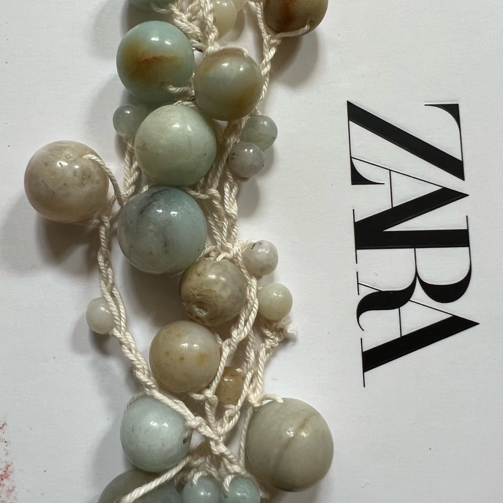 ZARA Beautiful Boho Bamboo Beaded & Threaded Jade Colored Lucky Bracelet🔥🔥🔥 - Picture 5 of 7